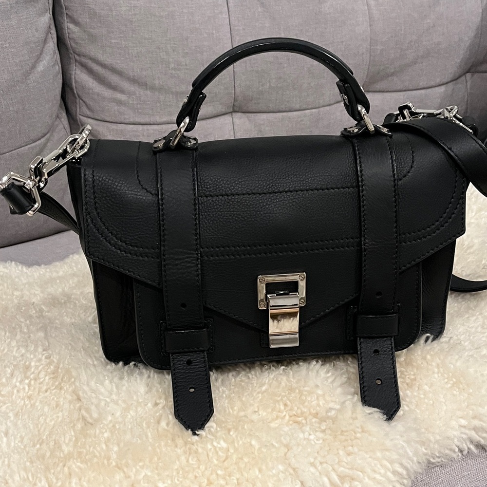 Proenza Schouler Black Leather Satchel